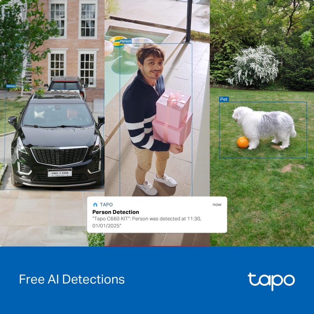 Cameră Supraveghere TP-Link Tapo C660 KIT Solar 4K, 360°, AI - imagine 16