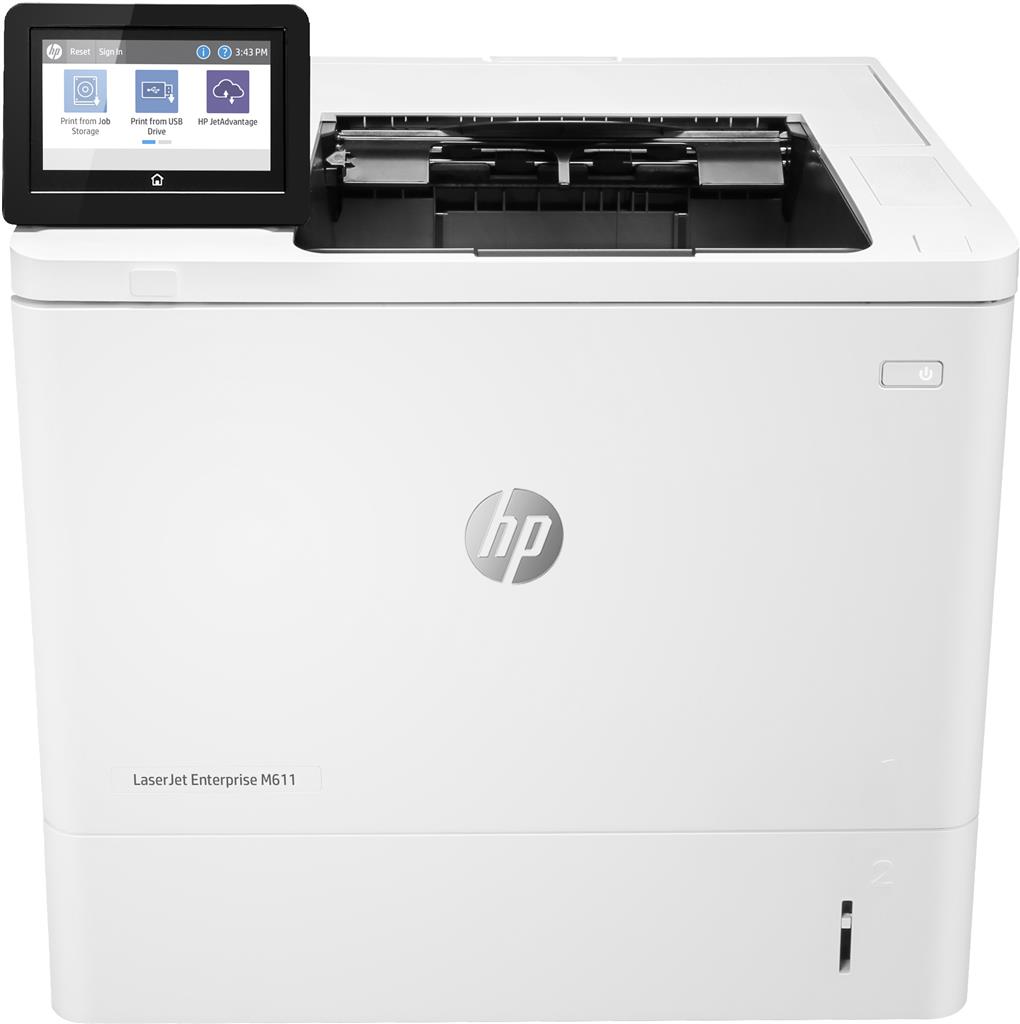 Imprimanta Laser Mono HP M611dn - 61 ppm, Duplex, Rețea