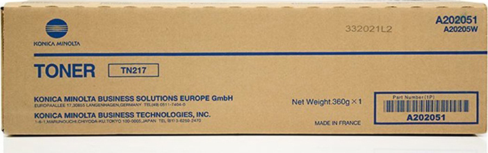 Toner Original Konica Minolta TN-217 Black - 17.500 pagini - imagine 3