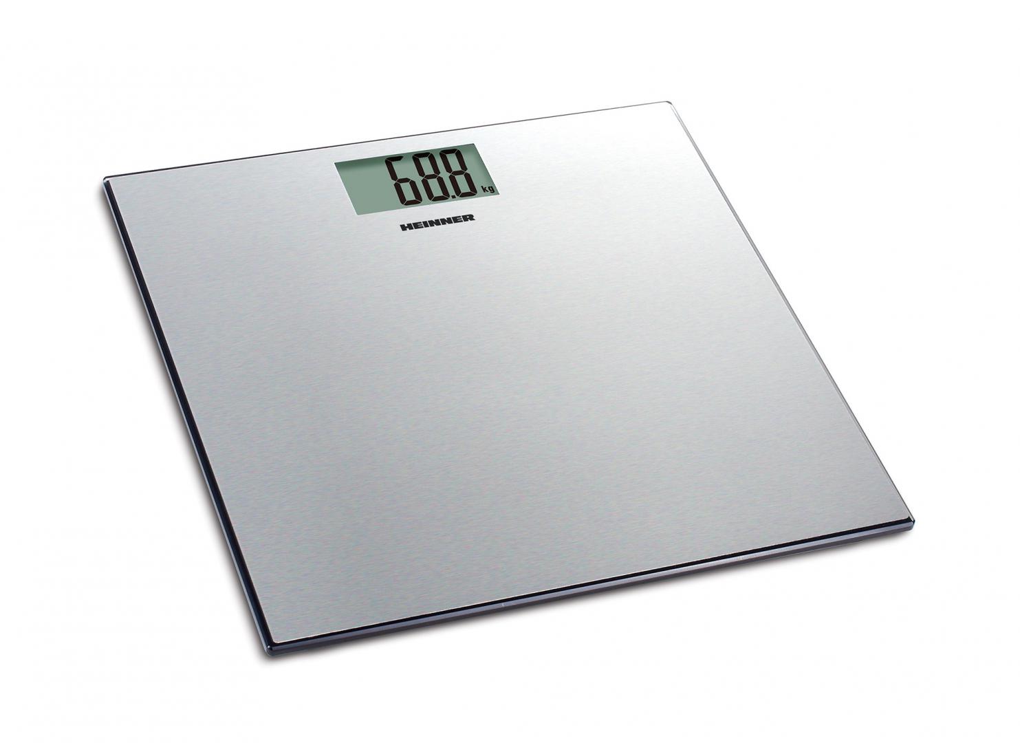 Cântar Baie Heinner SoftSilver 180kg, Inox, Display LCD