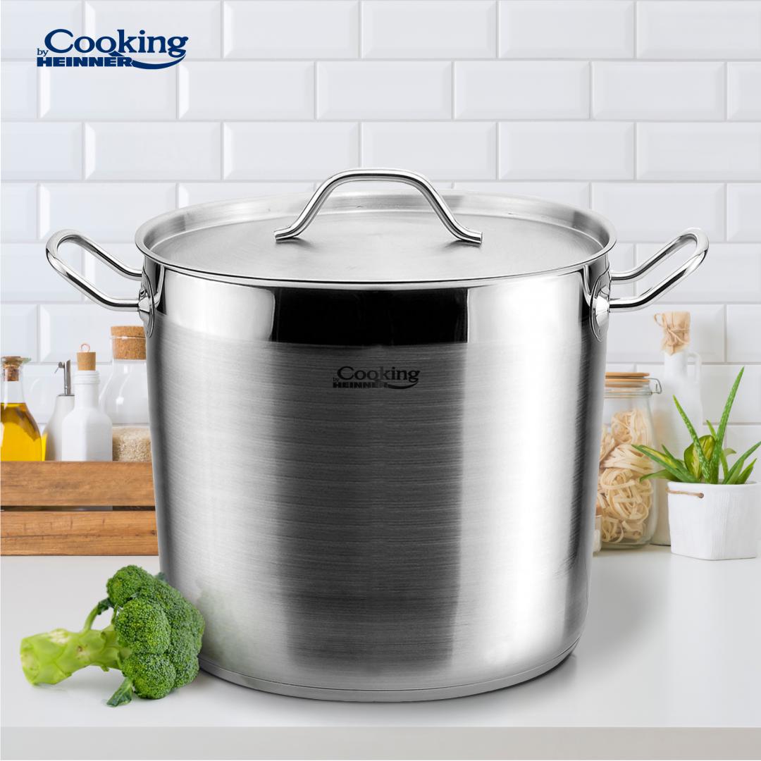 Oală Inox Heinner Maestro 11L cu Capac - Ideală pentru Familii - imagine 2
