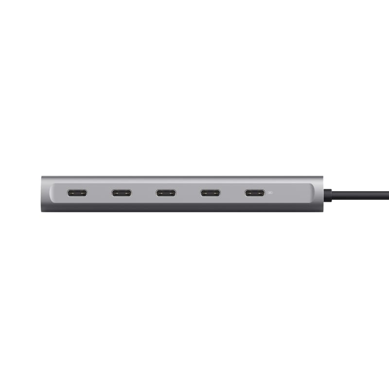 Hub USB-C Trust Halyx 5 Porturi 100W PD - Gri - imagine 10