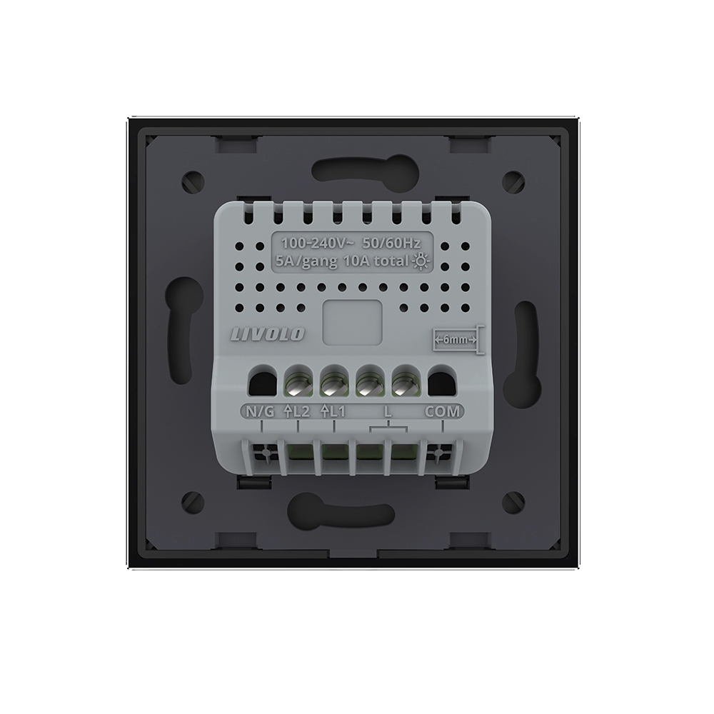 Intrerupator Dublu Touch Zigbee Livolo, Sticla - imagine 8