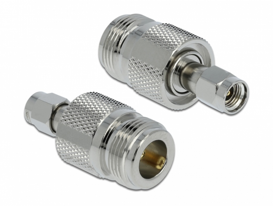 Adaptor N Jack la RP-SMA Plug Delock
