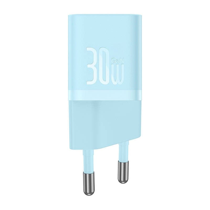 Incarcator Retea Baseus Mini GaN5 30W USB-C - Albastru - imagine 7