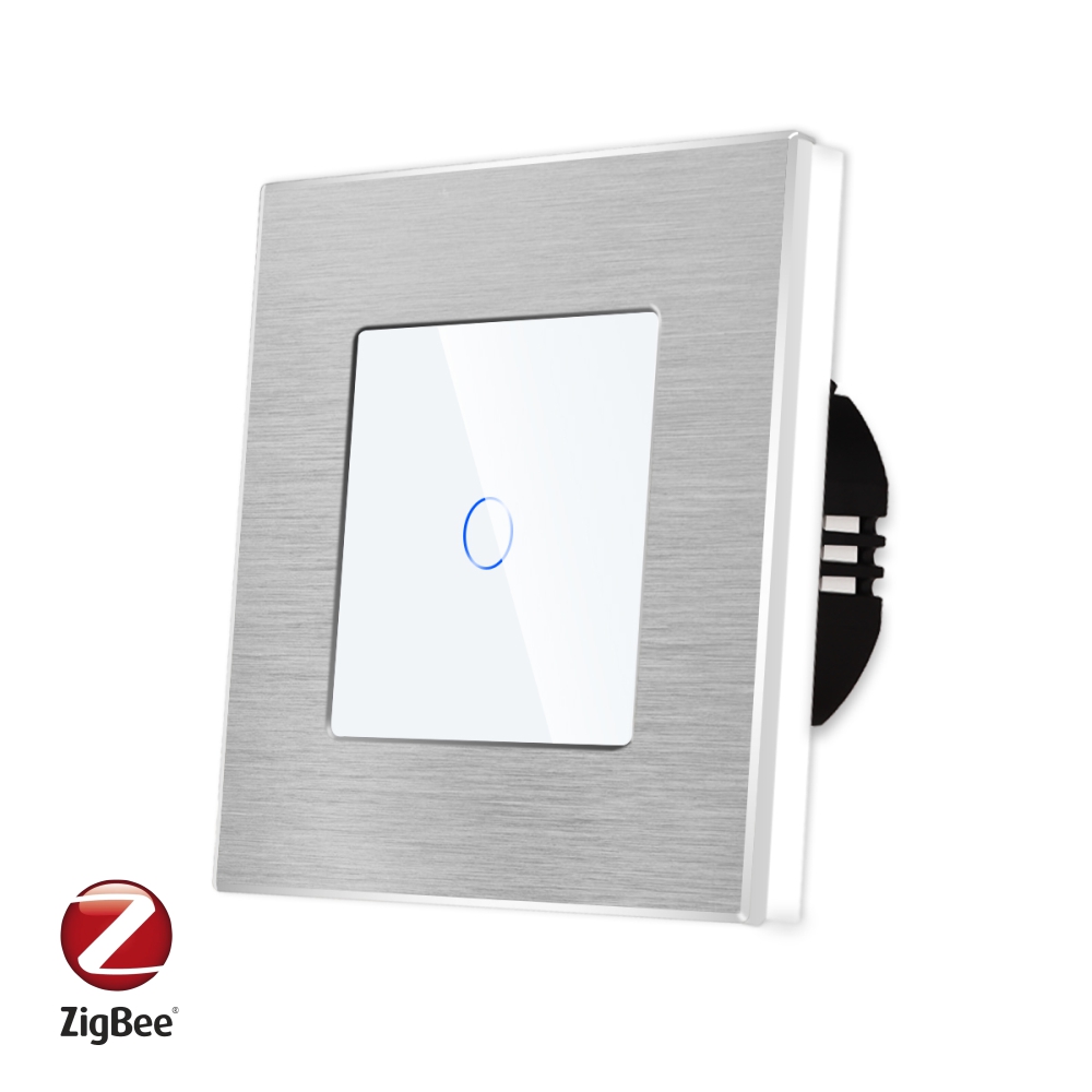 Intrerupator Touch Zigbee Sticla Aluminiu