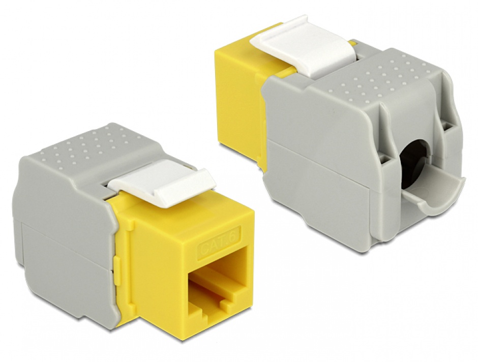 Modul Keystone RJ45 LSA Cat.6 UTP Delock Galben