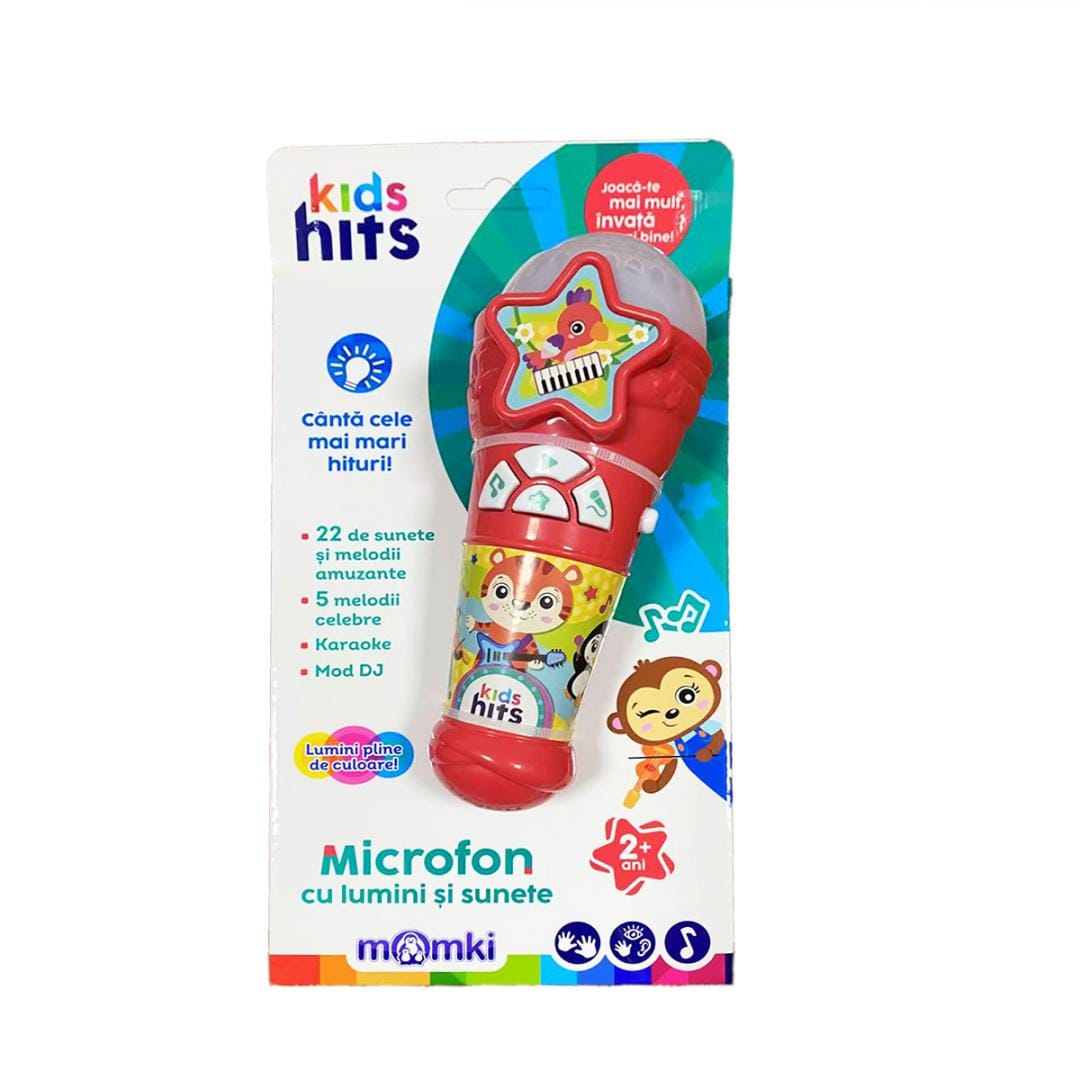 Microfon Copii cu Lumini și Sunete Kids Hits - Karaoke - imagine 4
