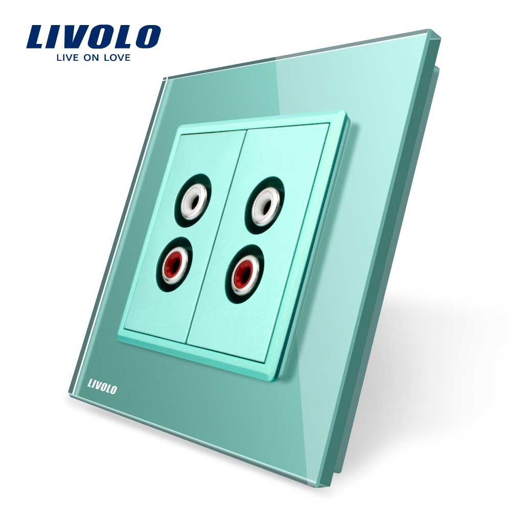 Priză Dublă Audio Livolo cu Ramă Sticlă - imagine 10
