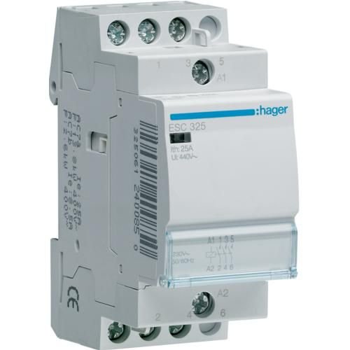 Contactor Hager ESC325, 25A, 3ND, 230V - imagine 1