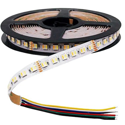 Banda LED V-TAC 24V 5050, 24W/m, 5m