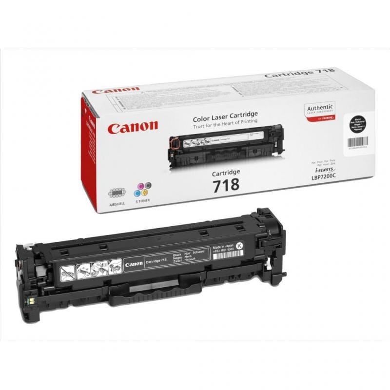Toner Canon CRG718BK Original - 3400 Pagini pentru LBP-7200Cdn - imagine 2