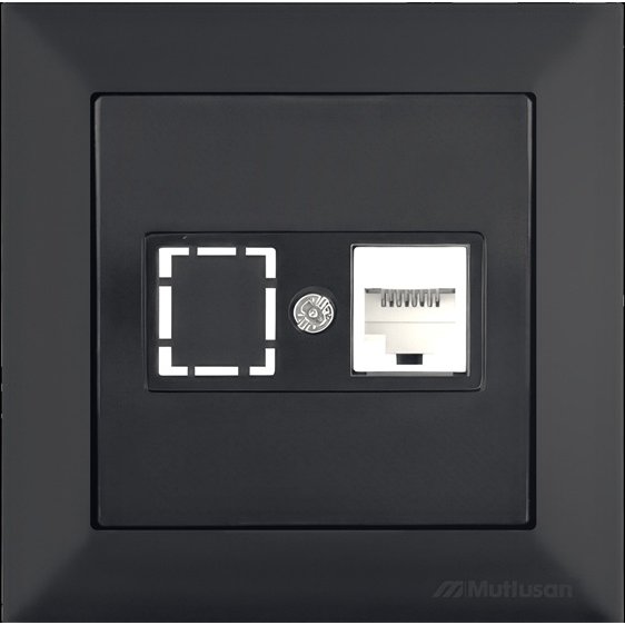 Priza Date Mutlusan Candela CAT6, RJ45, Negru