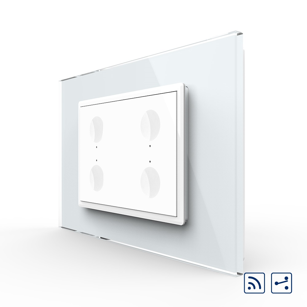Intrerupator Touch Livolo CV, Sticla, Wireless
