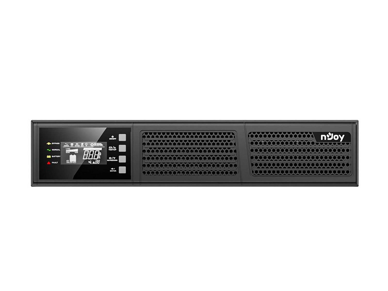 UPS 3000VA/2700W Njoy Runa 3K, monofazat, dubla conversie, display LCD, UPCMROP930HRNDB01B