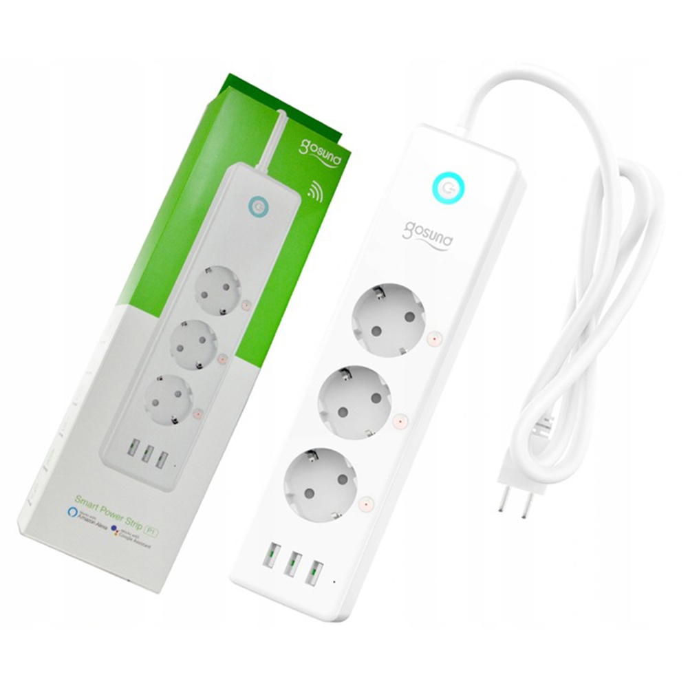 Prelungitor Smart Gosund P1 3 Prize + USB, Control App - imagine 4