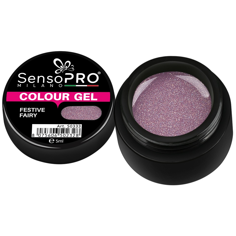Gel UV Colorat Festive Fairy SensoPRO, 5ml