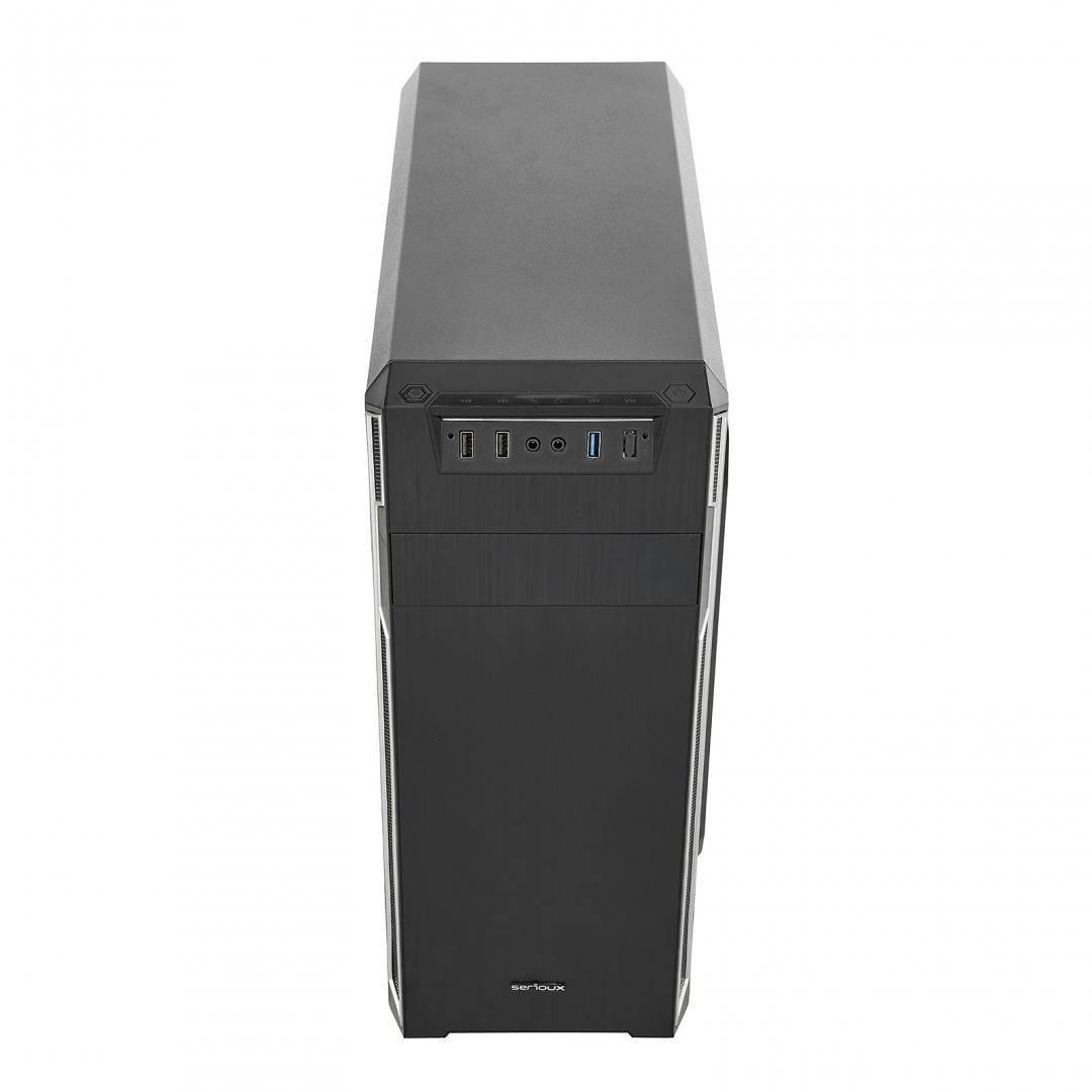 Carcasa PC SERIOUX OFFICE Middle Tower ATX Negru - Birou