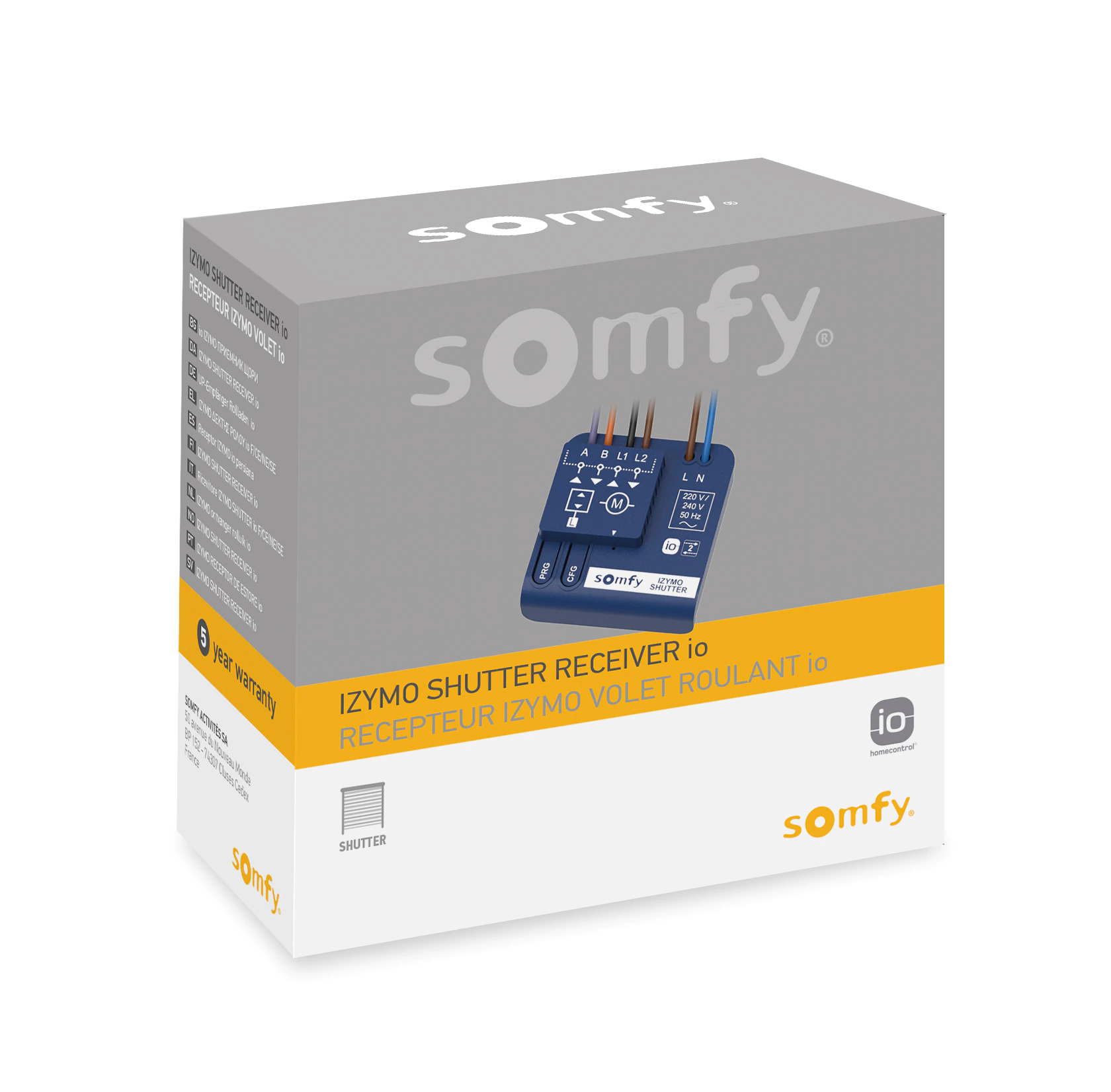 Receptor Somfy IZYMO io, Control Rulouri Wi-Fi - imagine 2