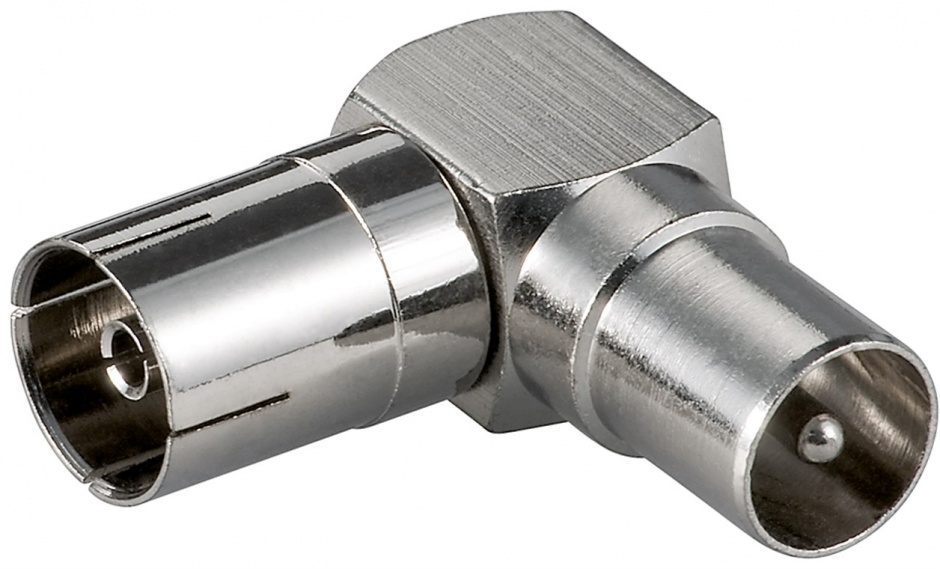 Adaptor Antena Coaxial 90° T-M Goobay
