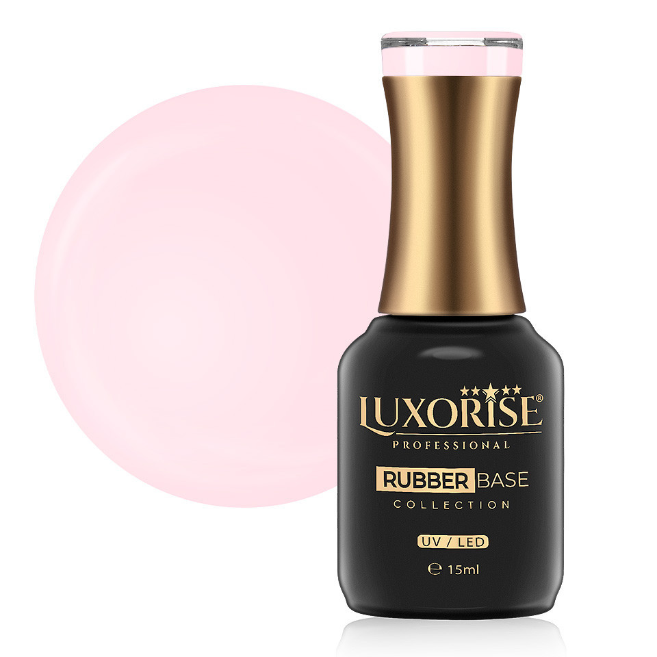 Rubber Base Luxorise Ballerina Smile 15ml, unghii fragile