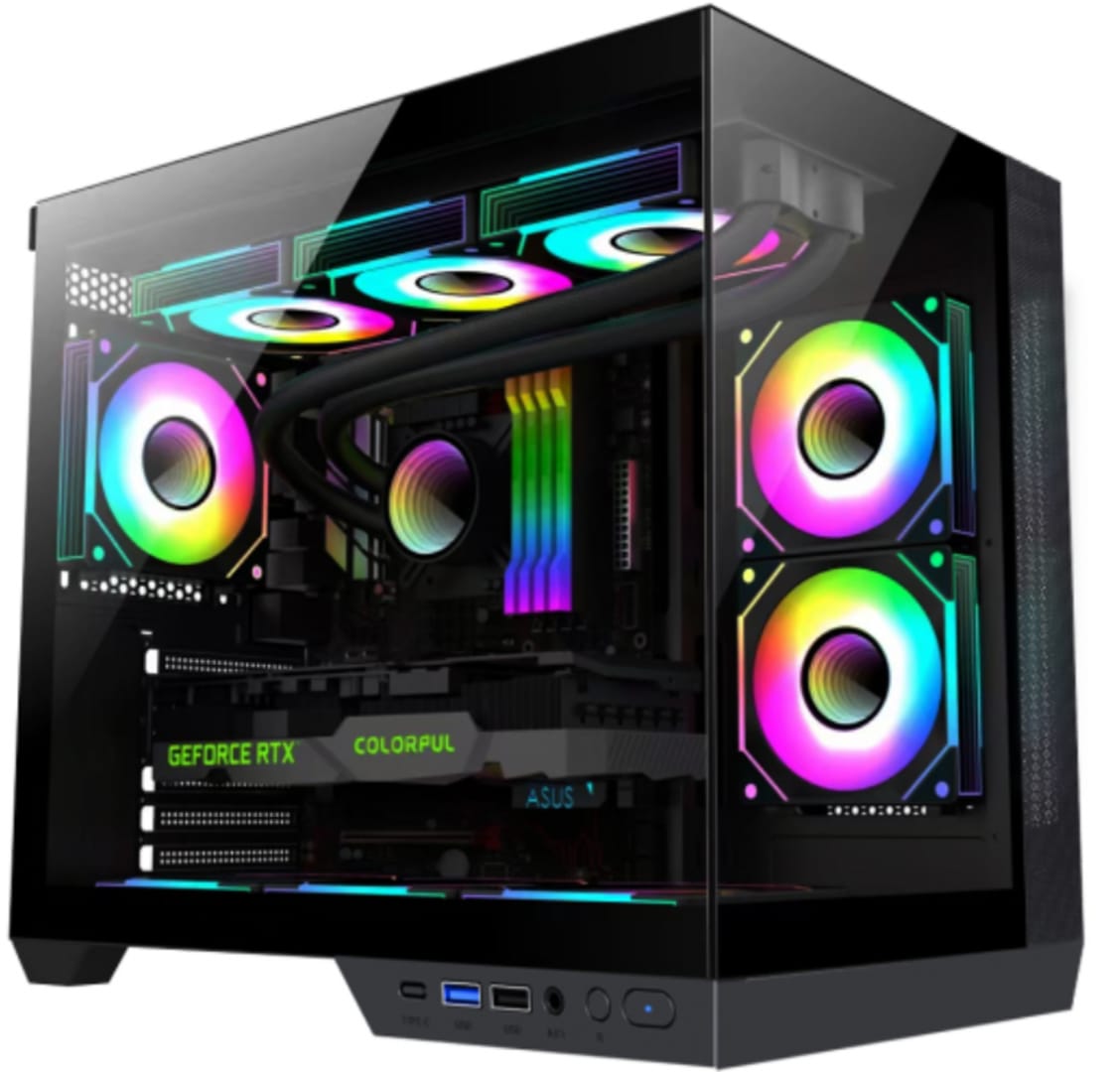 Carcasa Gaming Serioux Shadow ARGB - Middle Tower cu USB 3.0 - imagine 2