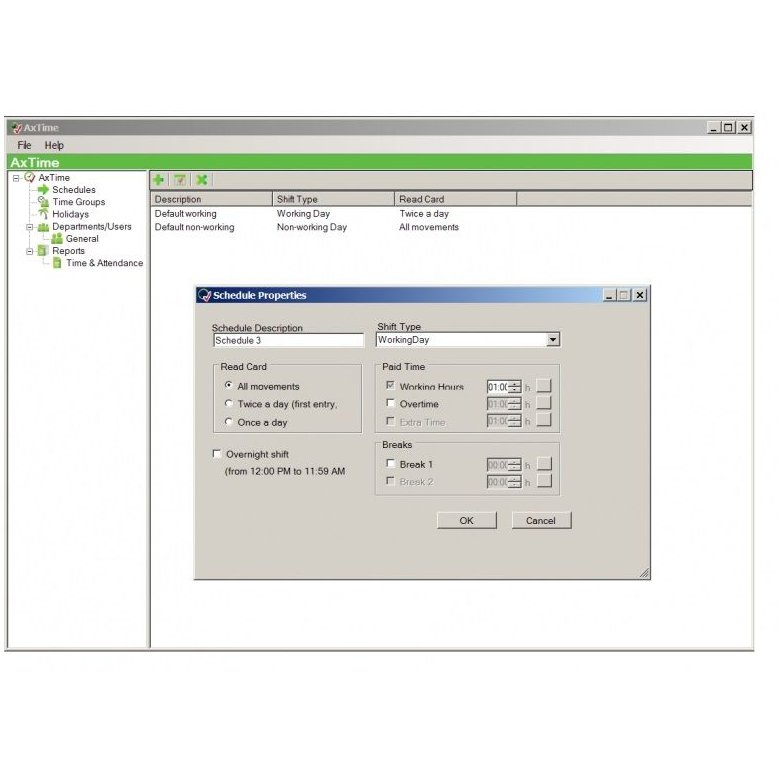 Software Rosslare AXTIME Control Acces și Pontaj