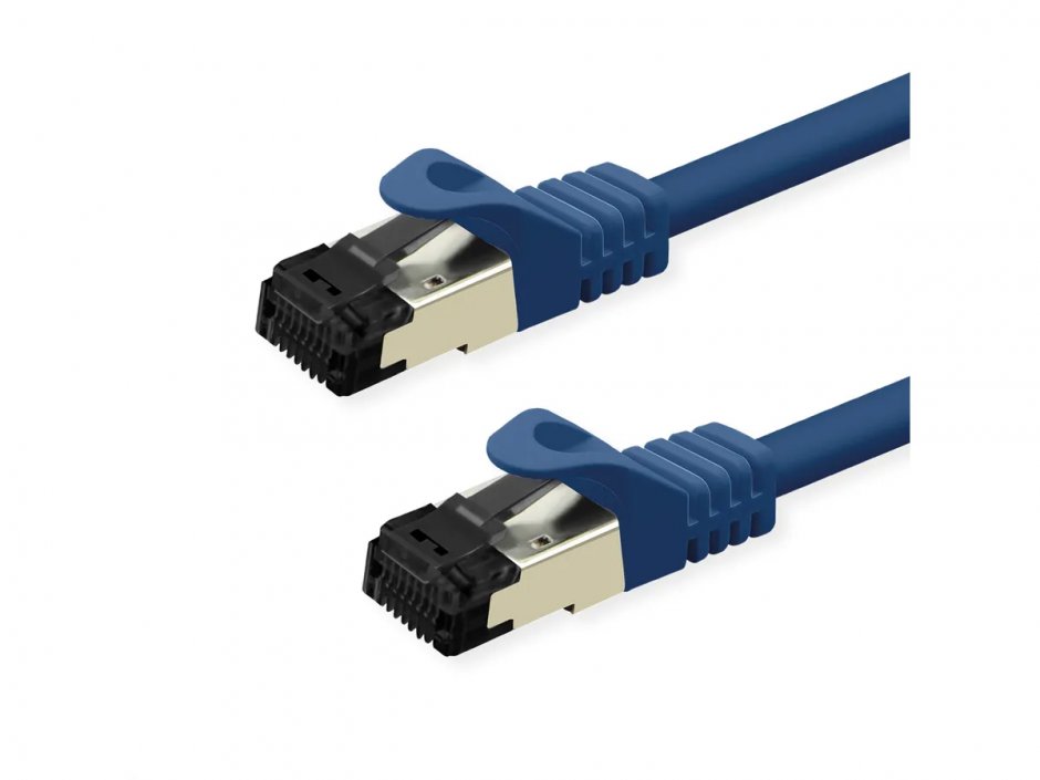 Cablu Rețea RJ45 Cat.8 S/FTP 1m Albastru Value