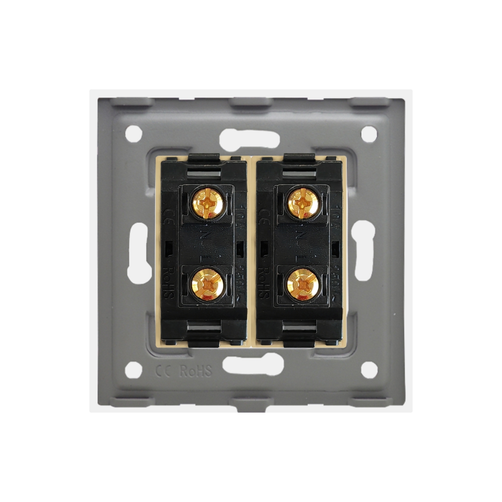 Priză Dublă LUXION cu Ramă Aluminiu, Design Modern - imagine 12