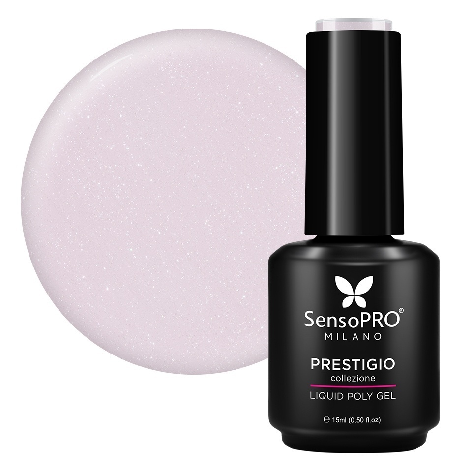 Polygel Lichid SensoPRO Milano PRESTIGIO, Dreamy Mist, 15ml