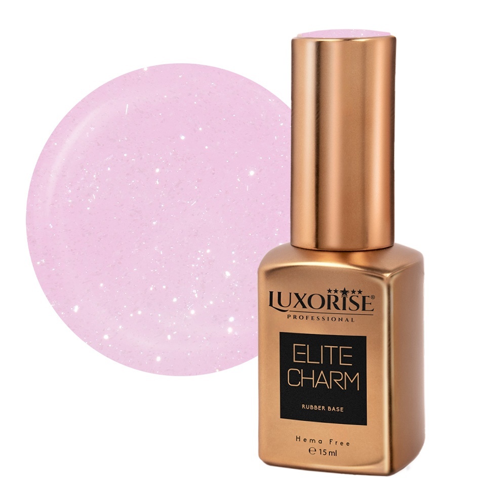 Rubber Base LUXORISE Rosy Sheen 15ml Hema Free