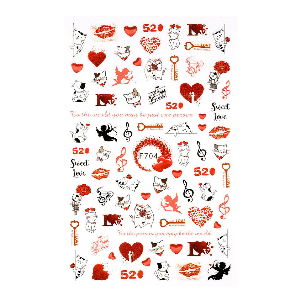 Abtibild Unghii SensoPRO Milano Sweet Love F704