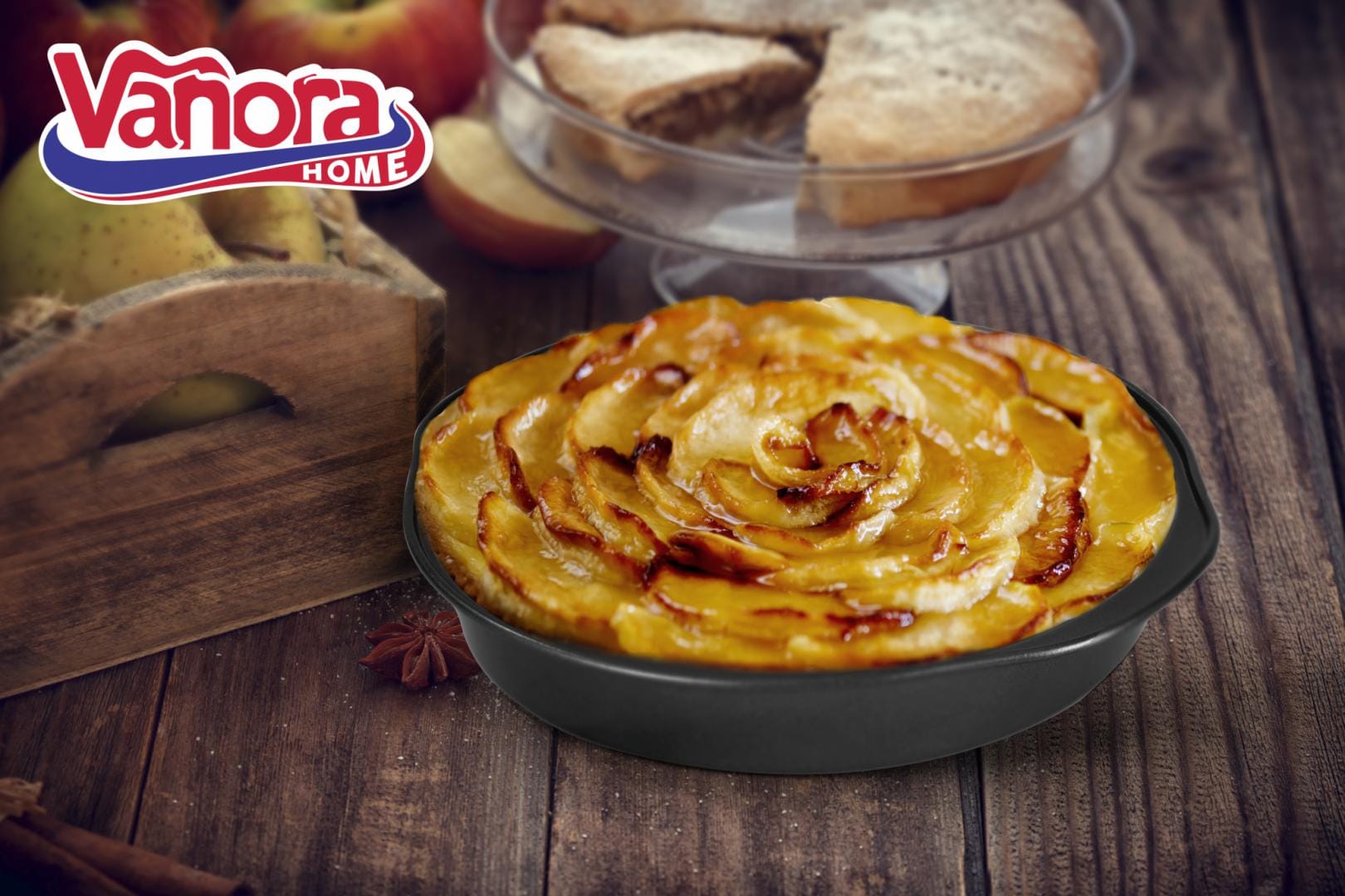 Tava Cuptor Rotundă VANORA HOME 24cm - Coacere Perfectă - imagine 4