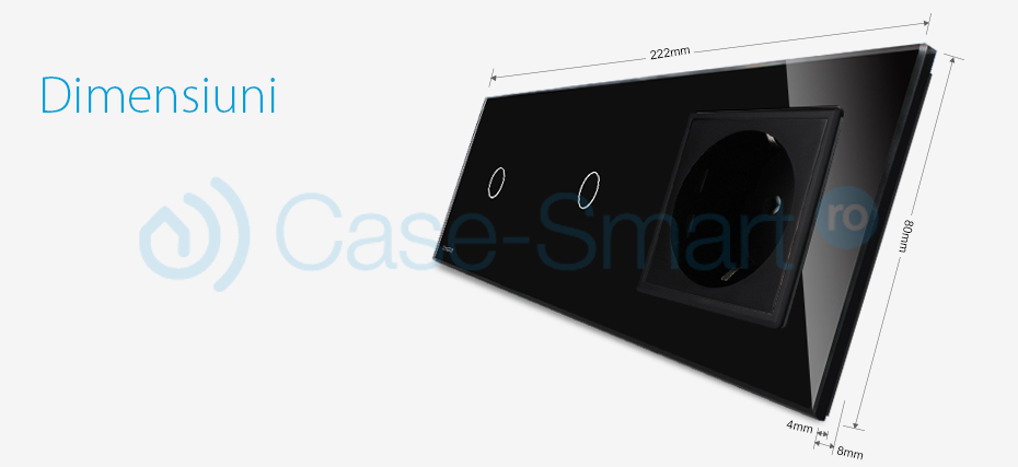 Intrerupator Livolo Touch Sticla + Priza - imagine 8