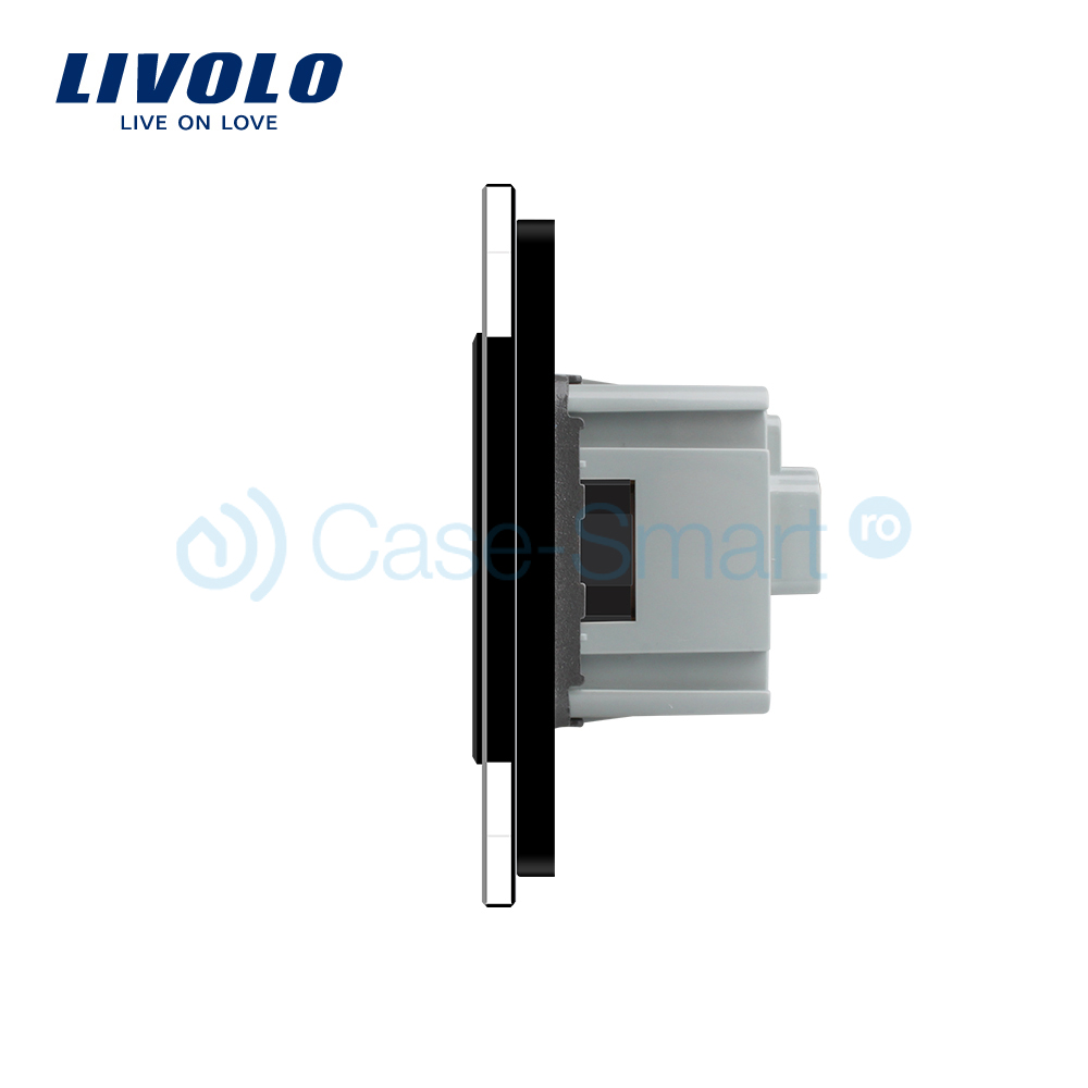 Intrerupator si Priza Livolo cu Touch si Rama Sticla - imagine 7