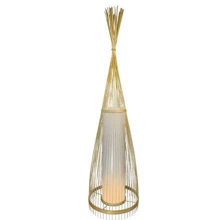 Lampa de podea rattan V-TAC, E27, 100 cm, max 60W