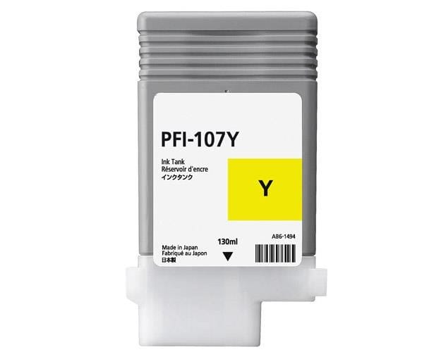 Cartuș Canon PFI-107Y Yellow Original 130ml - Pentru Printuri Profesionale - imagine 2