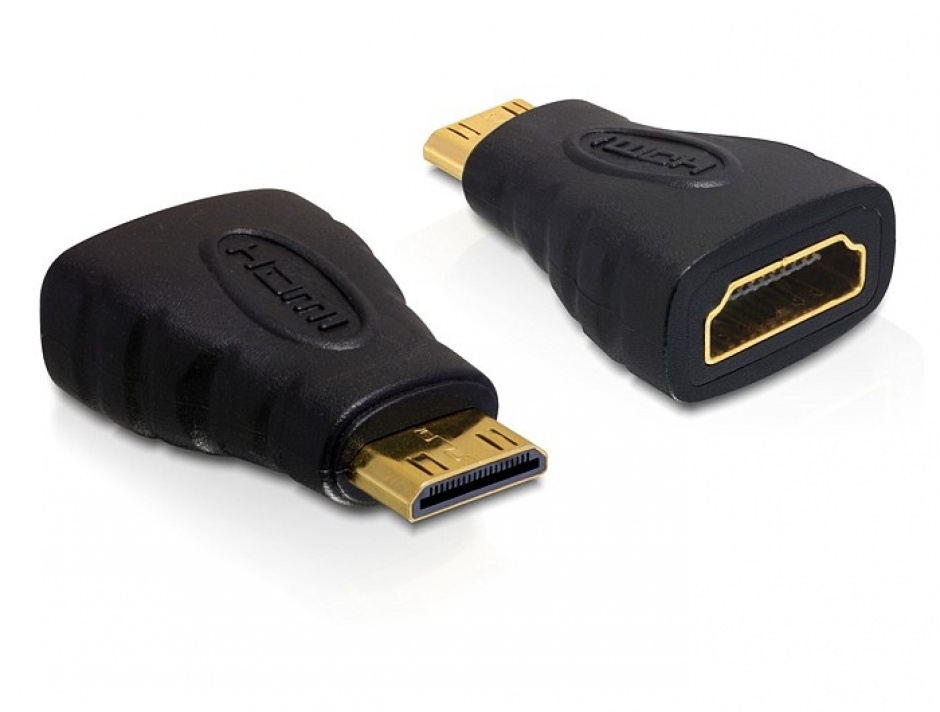 Adaptor Mini HDMI-C la HDMI A, Delock 65244