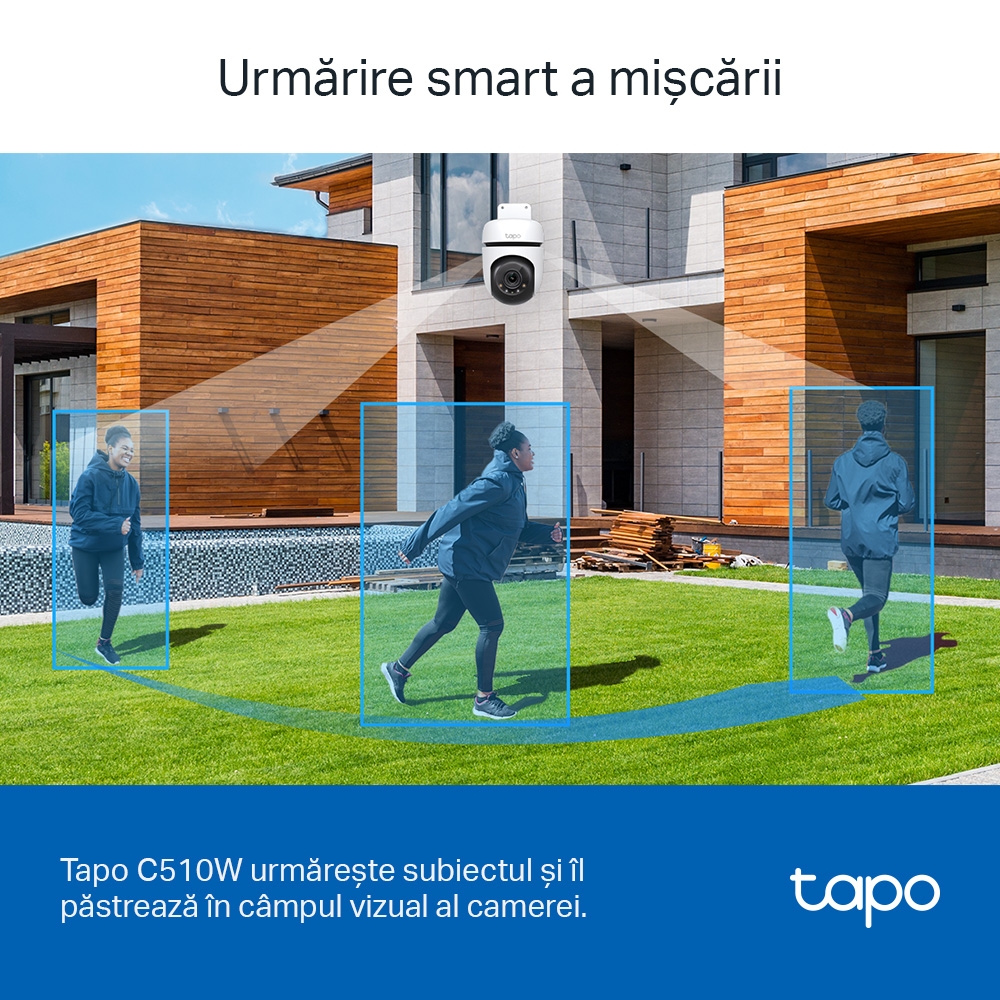 Camera IP Exterior TP-Link Tapo C510W 2K QHD, 360°, IP66 - imagine 8