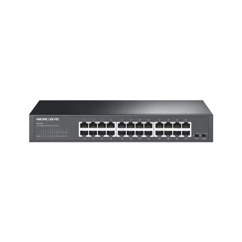 Switch Gigabit Mercusys 24 Porturi - Rețea Profesională 48Gbps