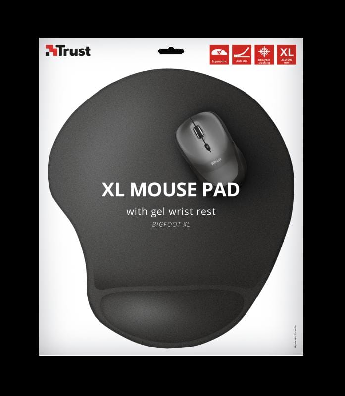 Mouse Pad Trust Bigfoot XL cu Suport Gel - Negru, 295x255mm - imagine 10
