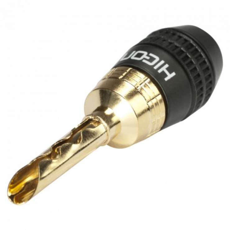 Conector Banana Hicon HI-BM05-WHT Placat Aur