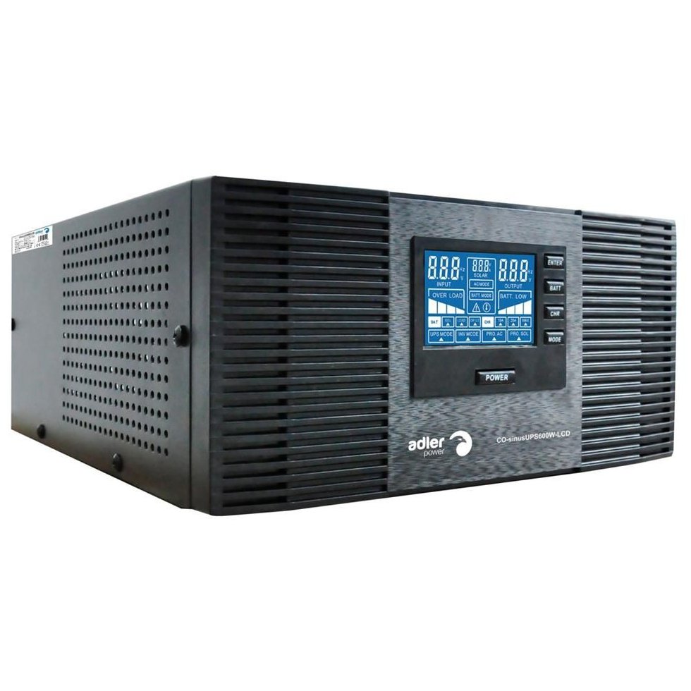 UPS 600W Adler LCD cu 2 Prize