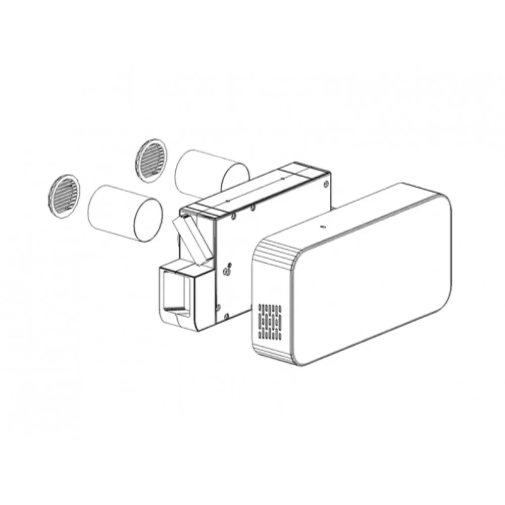 Recuperator Caldura Helty Flow Easy, 42m², Filtru F7+G4 - imagine 3
