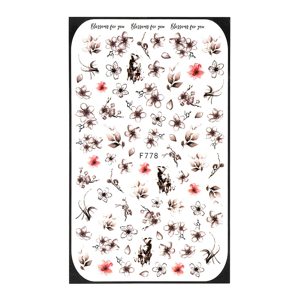 Abtibilduri Unghii SensoPRO Milano Flower Fantasy F778