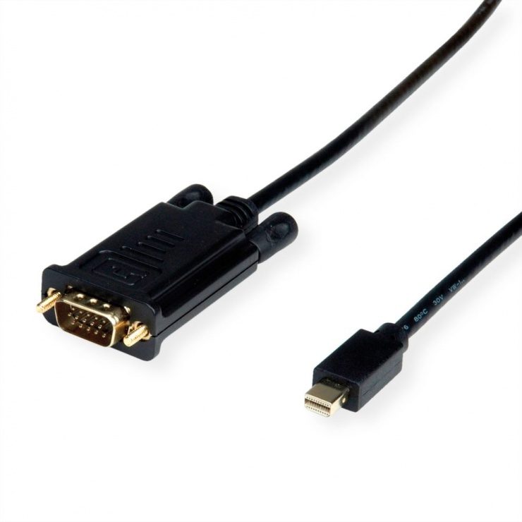 Cablu Mini DisplayPort la VGA 2m, Value, Negru