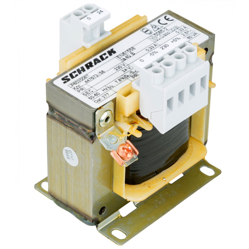Transformator Monofazat Schrack 230V/24V, 60VA