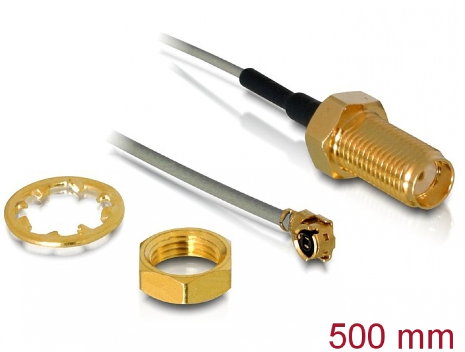 Adaptor Delock SMA Jack la MHF I, 50cm