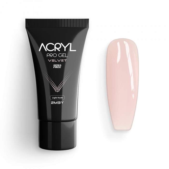 Acryl Pro Gel 2M Velvet Hema Free - Light Nude 30gr