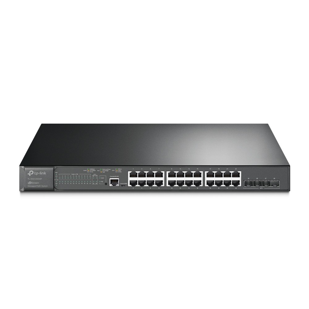 Switch TP-LINK TL-SG3428XMP 24 Porturi Gigabit PoE+ L2+